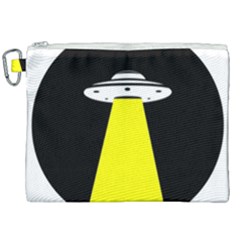 Ufo Flying Saucer Extraterrestrial Canvas Cosmetic Bag (xxl) by Cendanart