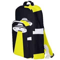 Ufo Flying Saucer Extraterrestrial Double Compartment Backpack by Cendanart