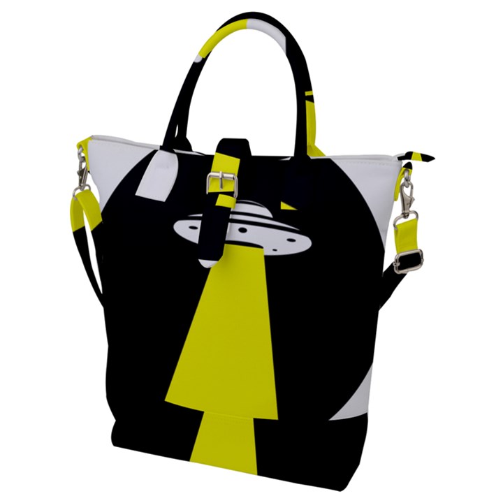 Ufo Flying Saucer Extraterrestrial Buckle Top Tote Bag