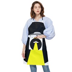 Ufo Flying Saucer Extraterrestrial Pocket Apron by Cendanart