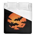 Halloween Bats Moon Full Moon Duvet Cover (Full/ Double Size) View1