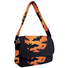 Halloween Bats Moon Full Moon Courier Bag by Cendanart