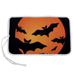 Halloween Bats Moon Full Moon Pen Storage Case (m) by Cendanart