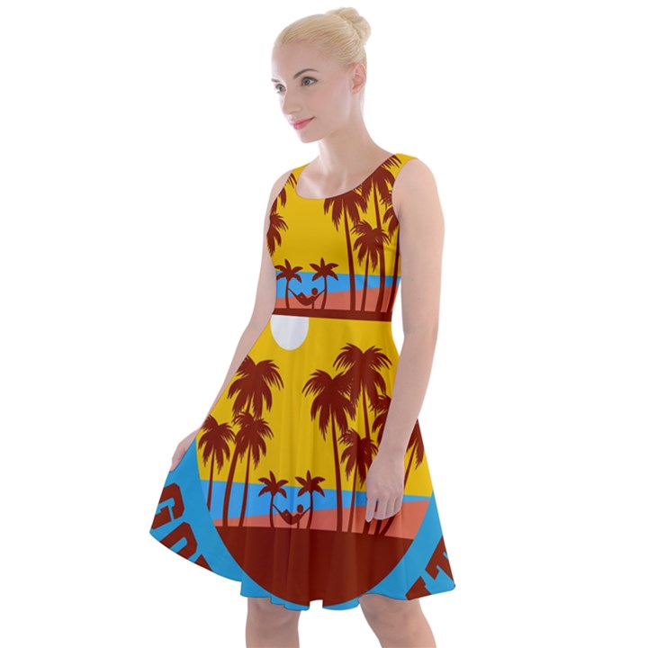 Vaccination Summer Knee Length Skater Dress