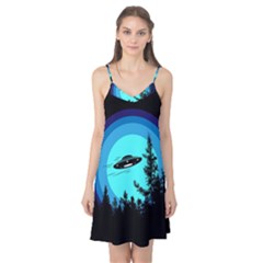 Ufo Alien Night Sky Night Camis Nightgown  by Cendanart