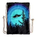 Ufo Alien Night Sky Night Drawstring Bag (Large) View2