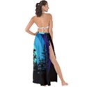 Ufo Alien Night Sky Night Maxi Chiffon Tie-Up Sarong View2