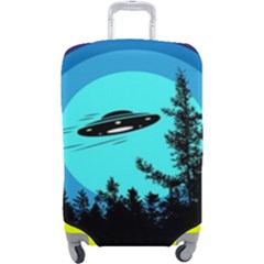 Ufo Alien Night Sky Night Luggage Cover (large) by Cendanart