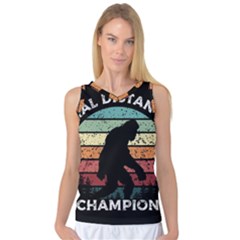 Monster Yeti Social Distance Monkey Women s Basketball Tank Top by Cendanart