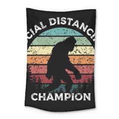 Monster Yeti Social Distance Monkey Small Tapestry by Cendanart