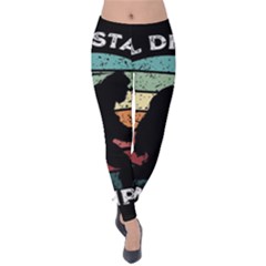 Monster Yeti Social Distance Monkey Velvet Leggings by Cendanart