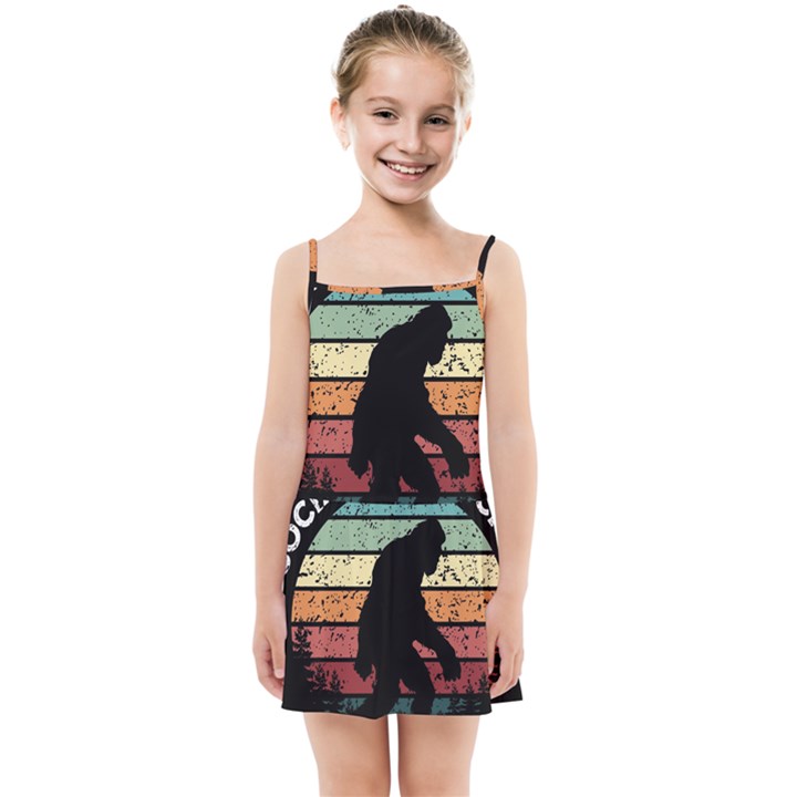 Monster Yeti Social Distance Monkey Kids  Summer Sun Dress