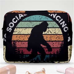 Monster Yeti Social Distance Monkey Make Up Pouch (large) by Cendanart