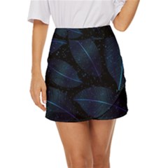 Leaves Nature Mini Front Wrap Skirt