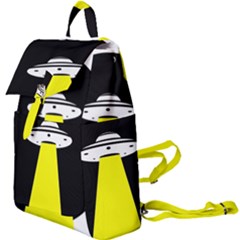 Ufo Flying Saucer Extraterrestrial Buckle Everyday Backpack by Cendanart