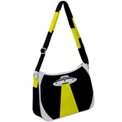 Ufo Flying Saucer Extraterrestrial Zip Up Shoulder Bag by Cendanart