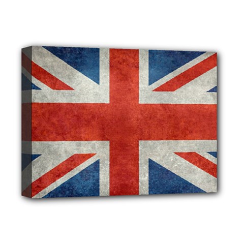 Union Jack 3x5 V10 Vintage Bright Print F Sml Deluxe Canvas 16  X 12  (stretched) 