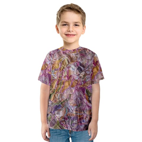 Abstract Flow Vi Kids  Sport Mesh T-shirt by kaleidomarblingart