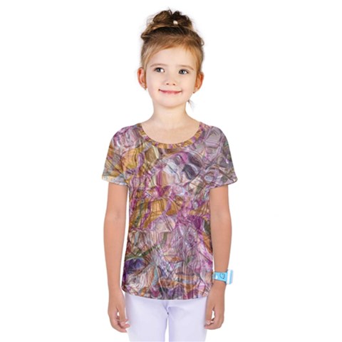 Abstract Flow Vi Kids  One Piece T-shirt by kaleidomarblingart