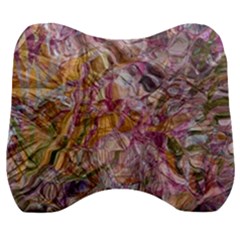 Abstract Flow Vi Velour Head Support Cushion by kaleidomarblingart