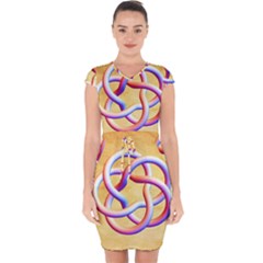 Math Prototype Capsleeve Drawstring Dress  by Ndesign