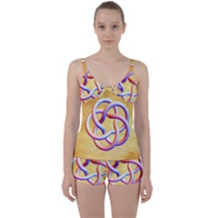 Math Prototype Tie Front Two Piece Tankini by Ndesign