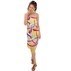 Math Prototype Waist Tie Cover Up Chiffon Dress