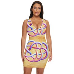 Math Prototype Draped Bodycon Dress by Ndesign