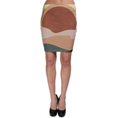 Sunrise Sunset Desert Wall Art Bodycon Skirt by Bedest