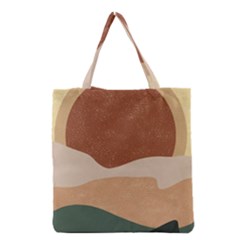 Sunrise Sunset Desert Wall Art Grocery Tote Bag by Bedest