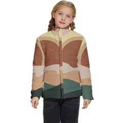 Sunrise Sunset Desert Wall Art Kids  Puffer Bubble Jacket Coat by Bedest