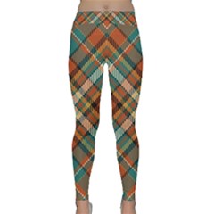 Tartan Scotland Seamless Plaid Pattern Vector Retro Background Fabric Vintage Check Color Square Geo Classic Yoga Leggings by Ket1n9