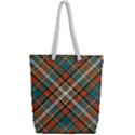 Tartan Scotland Seamless Plaid Pattern Vector Retro Background Fabric Vintage Check Color Square Geo Full Print Rope Handle Tote (Small) View2