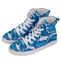 Seamless Pattern With Colorful Bush Roses Women s Hi-top Skate Sneakers by Ket1n9