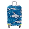 Storm Waves Seamless Pattern Raging Ocean Water Sea Wave Vintage Japanese Storms Print Illustration Luggage Cover (Small) View1