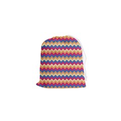 Zigzag Pattern Seamless Zig Zag Background Color Drawstring Pouch (xs) by Ket1n9