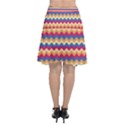 Zigzag Pattern Seamless Zig Zag Background Color Chiffon Wrap Front Skirt View2