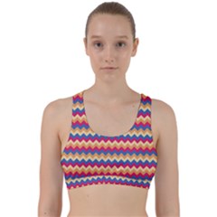 Zigzag Pattern Seamless Zig Zag Background Color Back Weave Sports Bra by Ket1n9