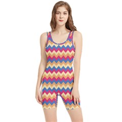 Zigzag Pattern Seamless Zig Zag Background Color Women s Wrestling Singlet by Ket1n9