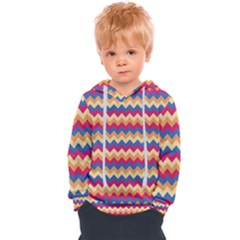 Zigzag Pattern Seamless Zig Zag Background Color Kids  Overhead Hoodie by Ket1n9