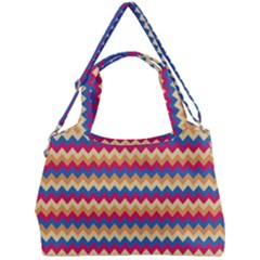 Zigzag Pattern Seamless Zig Zag Background Color Double Compartment Shoulder Bag by Ket1n9