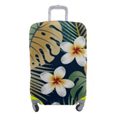 Seamless Pattern With Tropical Strelitzia Flowers Leaves Exotic Background Luggage Cover (small) by Ket1n9