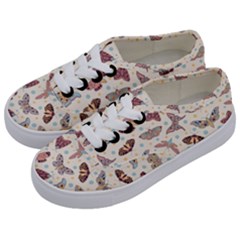 Pattern With Butterflies Moths Kids  Classic Low Top Sneakers by Ket1n9