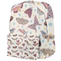 Pattern With Butterflies Moths Giant Full Print Backpack View4