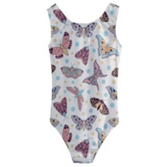 Pattern With Butterflies Moths Kids  Cut-out Back One Piece Swimsuit by Ket1n9