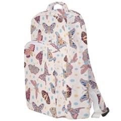 Pattern With Butterflies Moths Double Compartment Backpack by Ket1n9