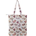 Pattern With Butterflies Moths Double Zip Up Tote Bag View2