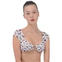 Pattern With Butterflies Moths Cap Sleeve Ring Bikini Top View1