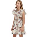 Pattern With Butterflies Moths Kids  Winged Sleeve Dress View2