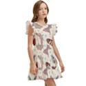 Pattern With Butterflies Moths Kids  Winged Sleeve Dress View3